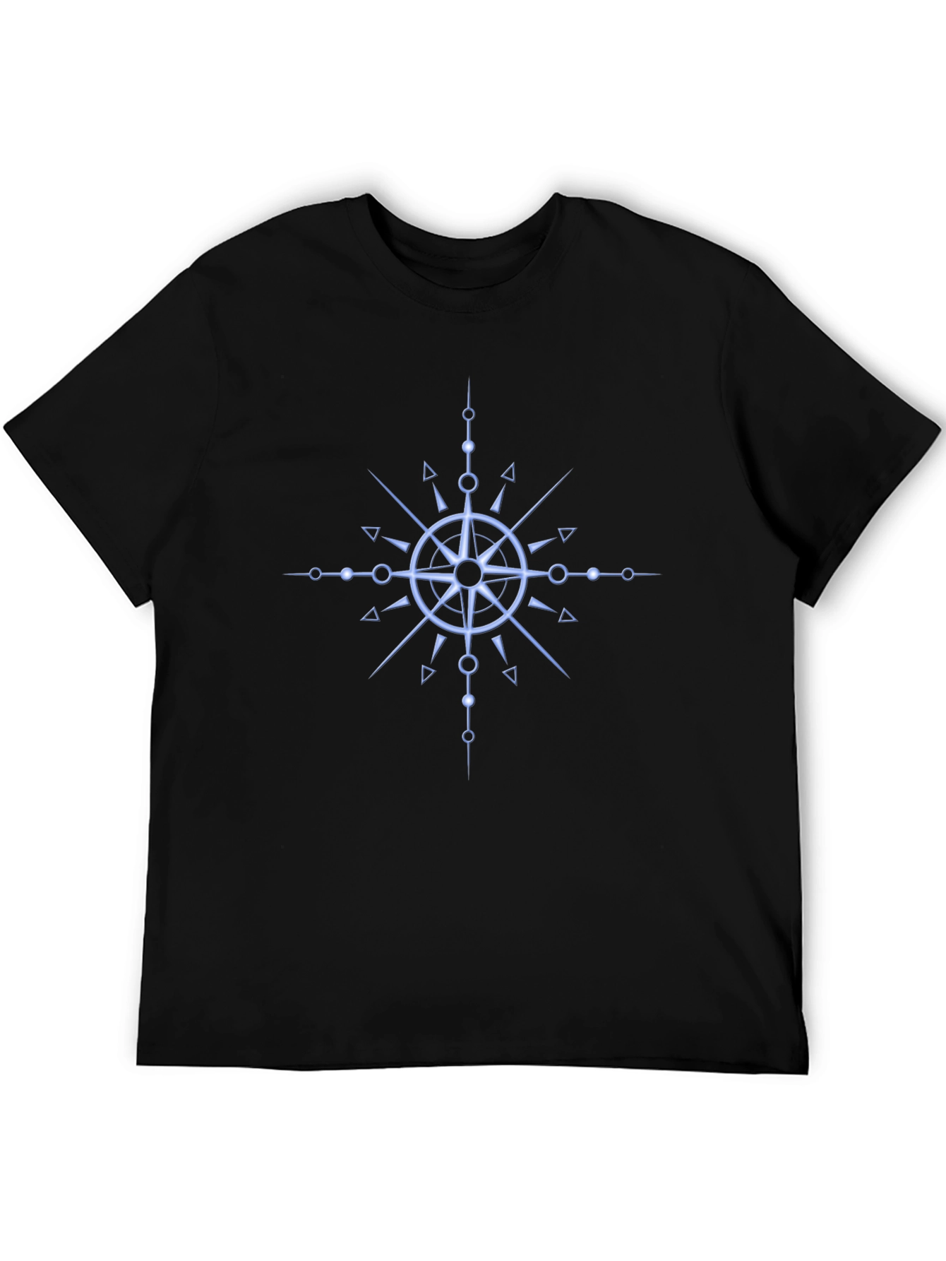 Compass Rose Graphic Tee - Modern Minimalist Design