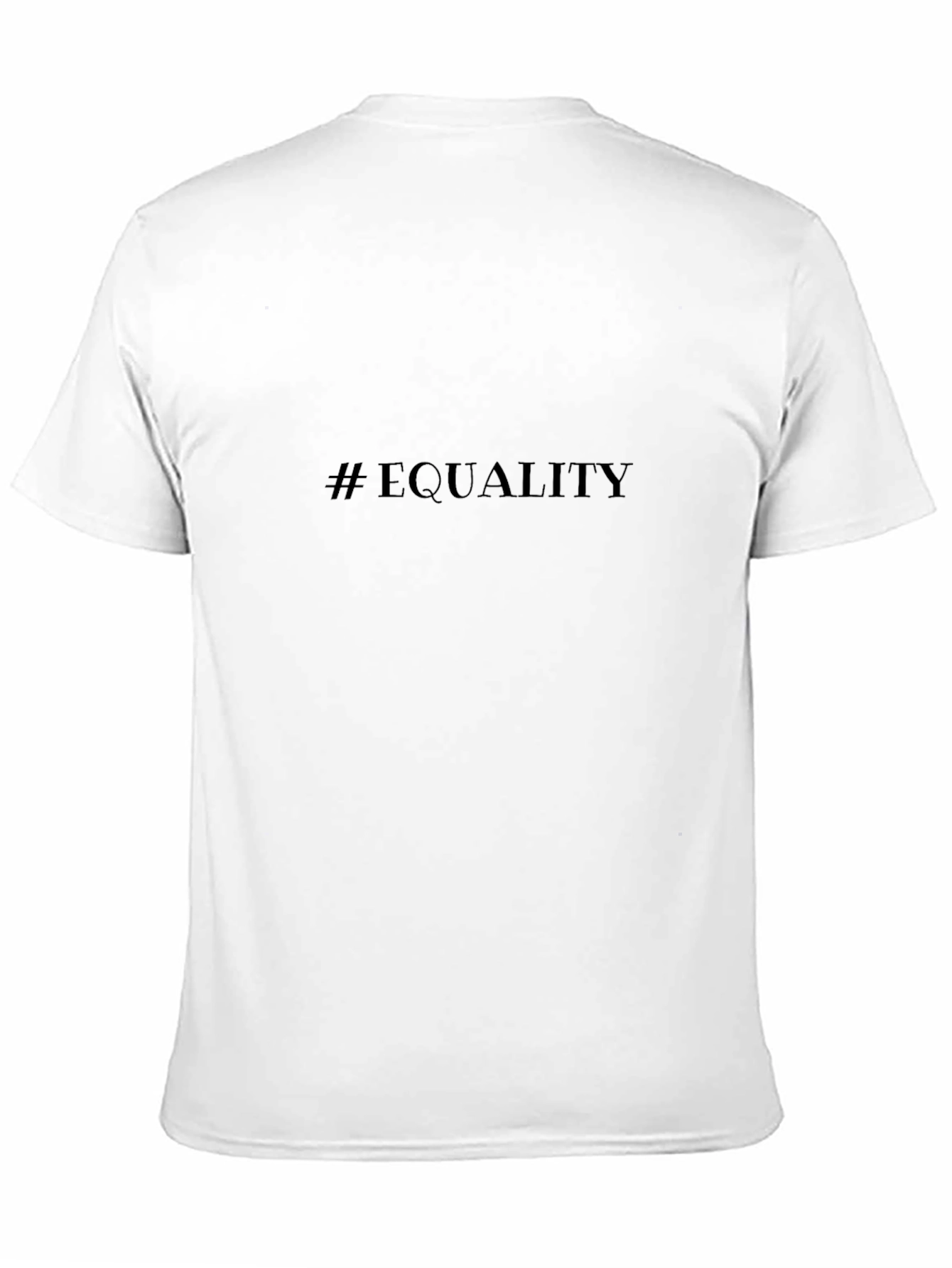 Equality T-Shirt - Black Crew Neck