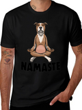 Namaste Dog T-Shirt - Meditating Pup Tee