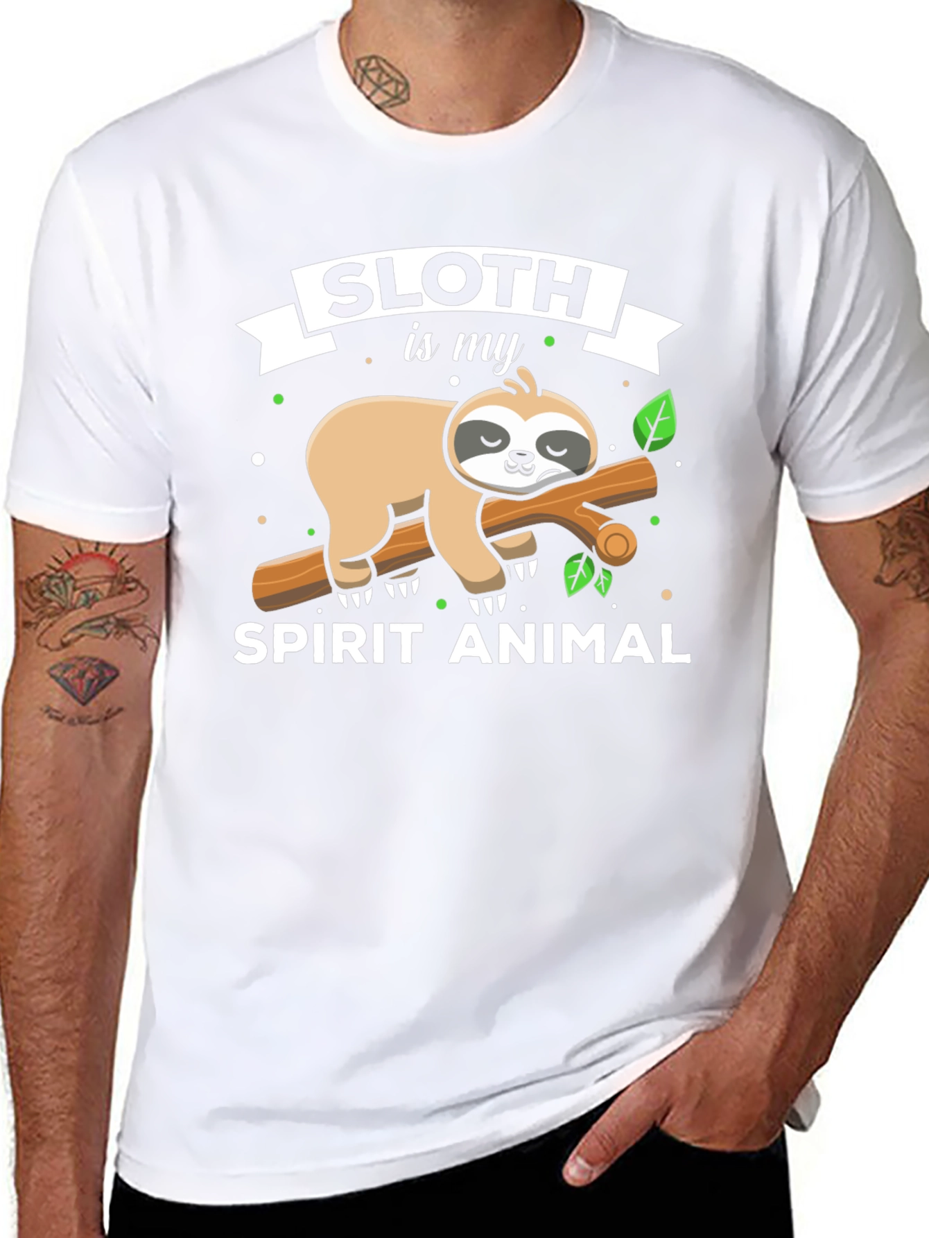 Sloth is My Spirit Animal Graphic T-Shirt