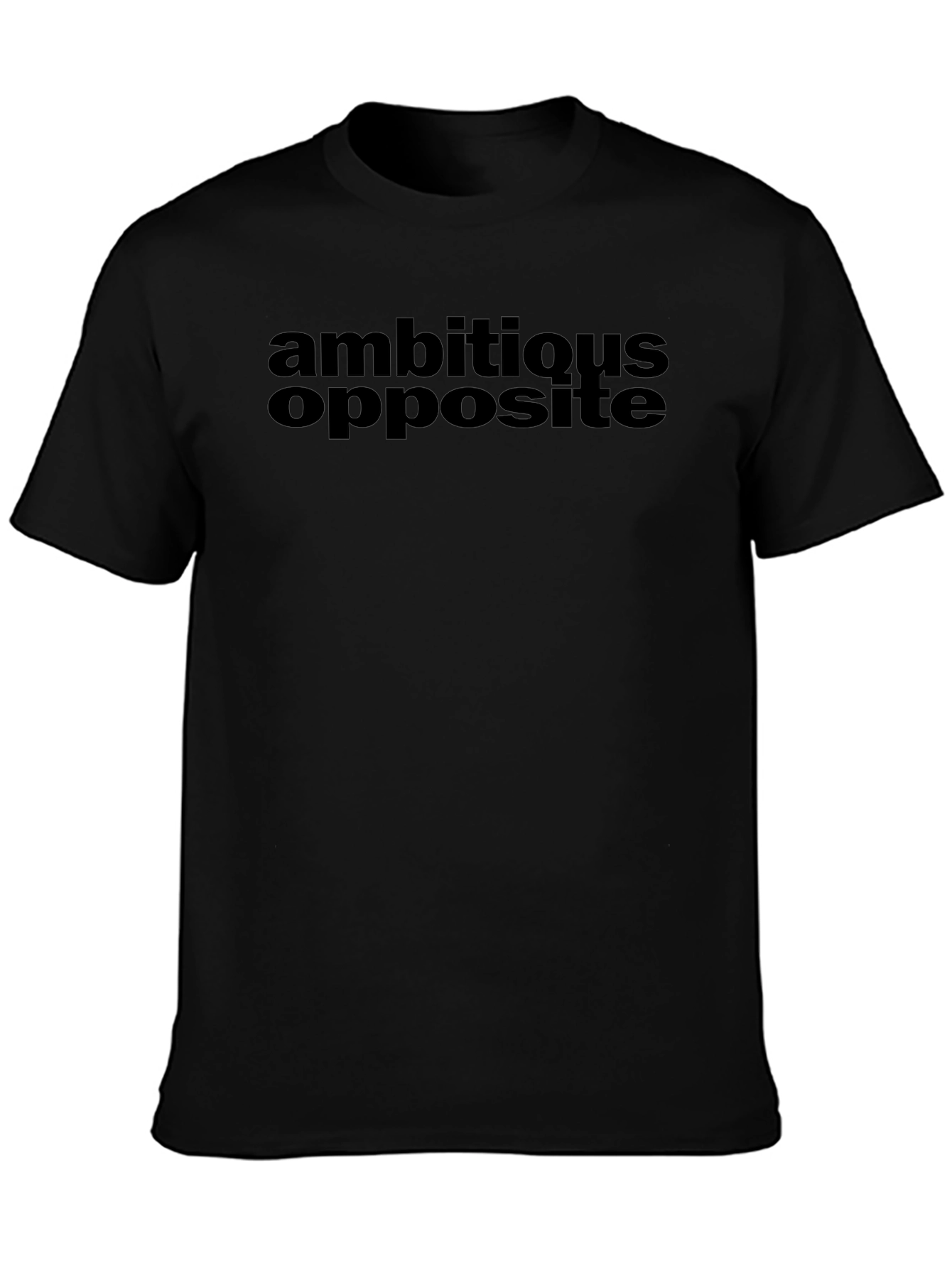 Ambitious Opposite Graphic Tee - Black