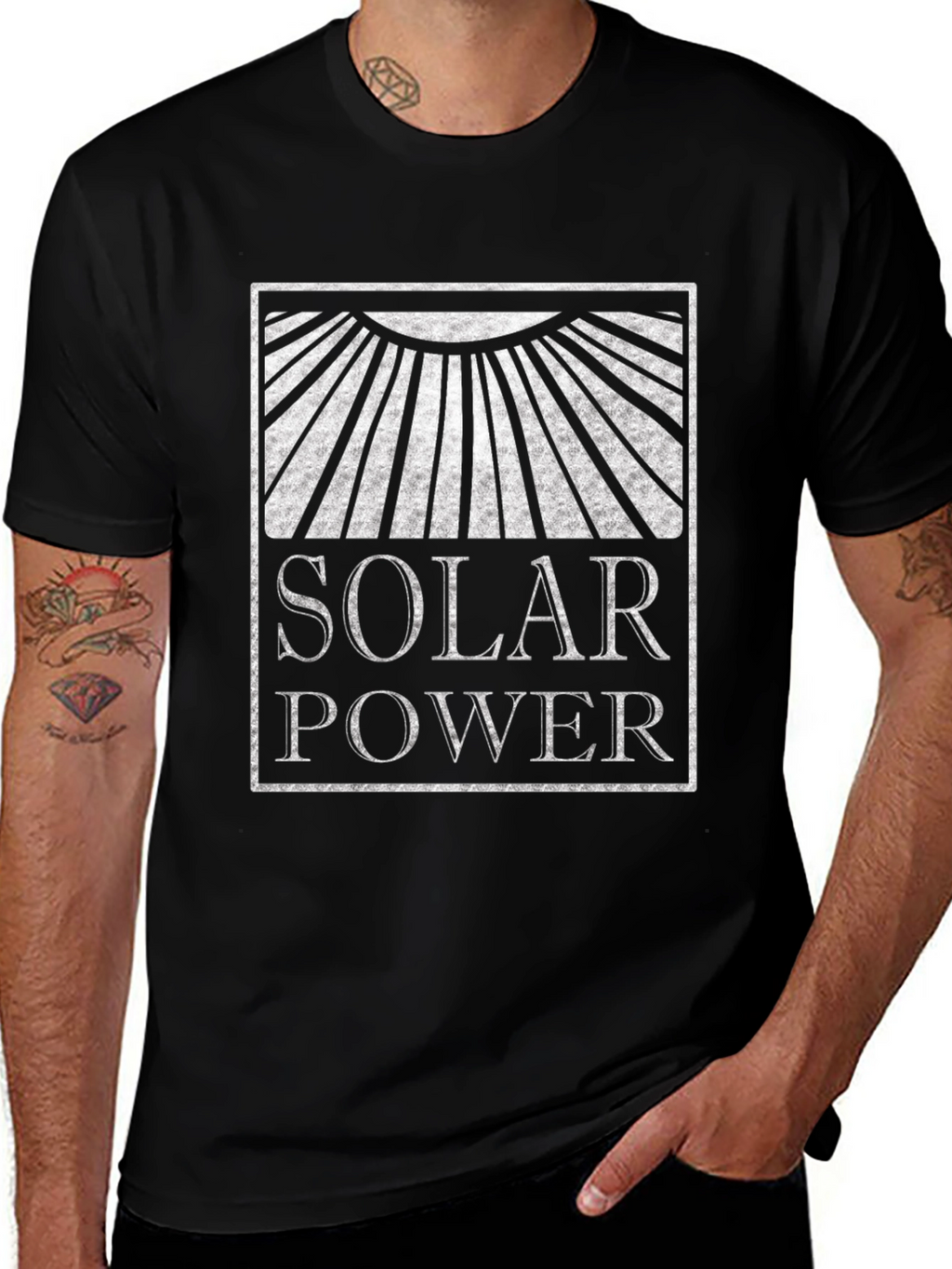 Solar Power Graphic T-Shirt - Renewable Energy Tee