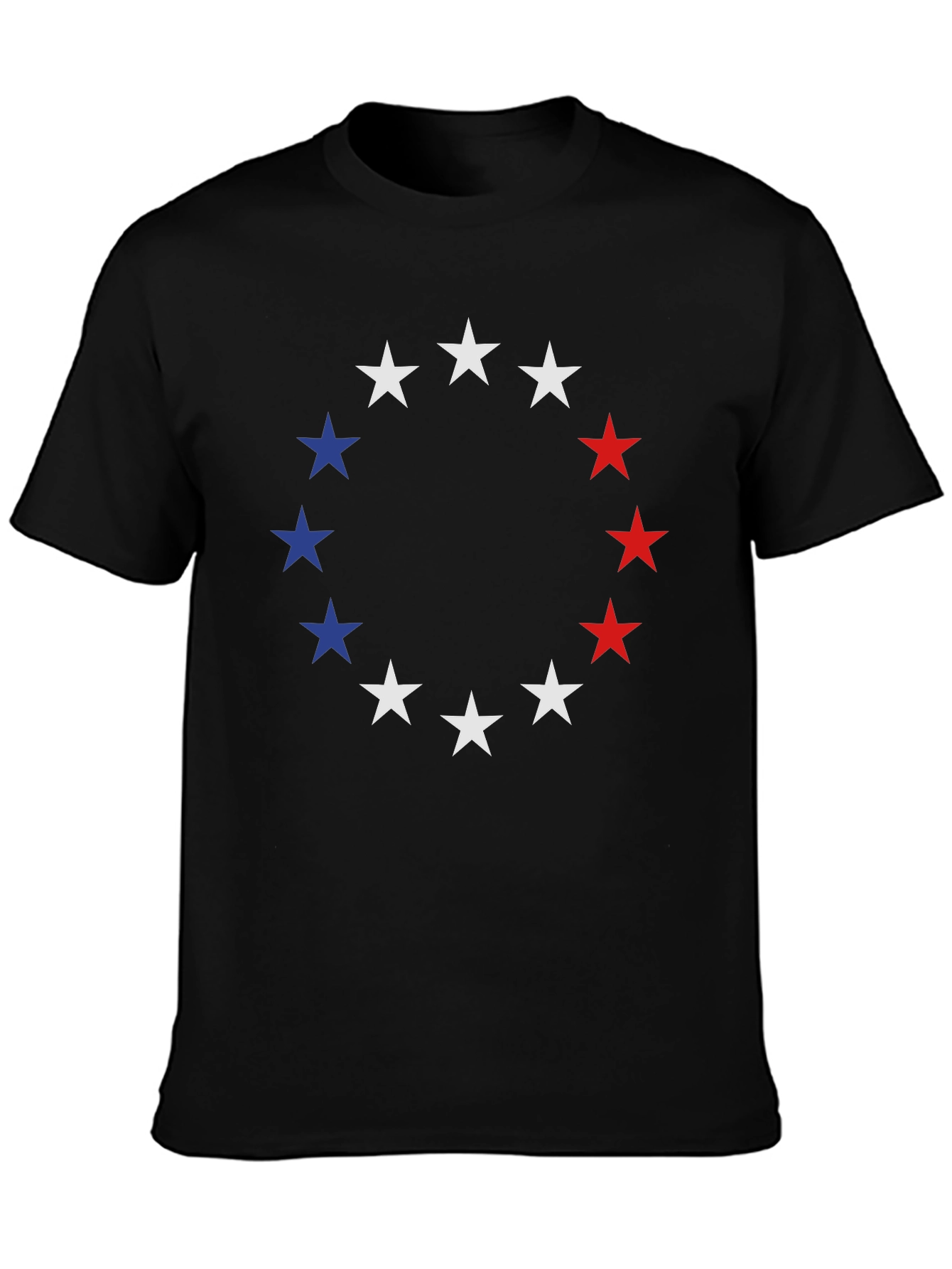 Patriotic Stars T-Shirt - Red White & Blue Design