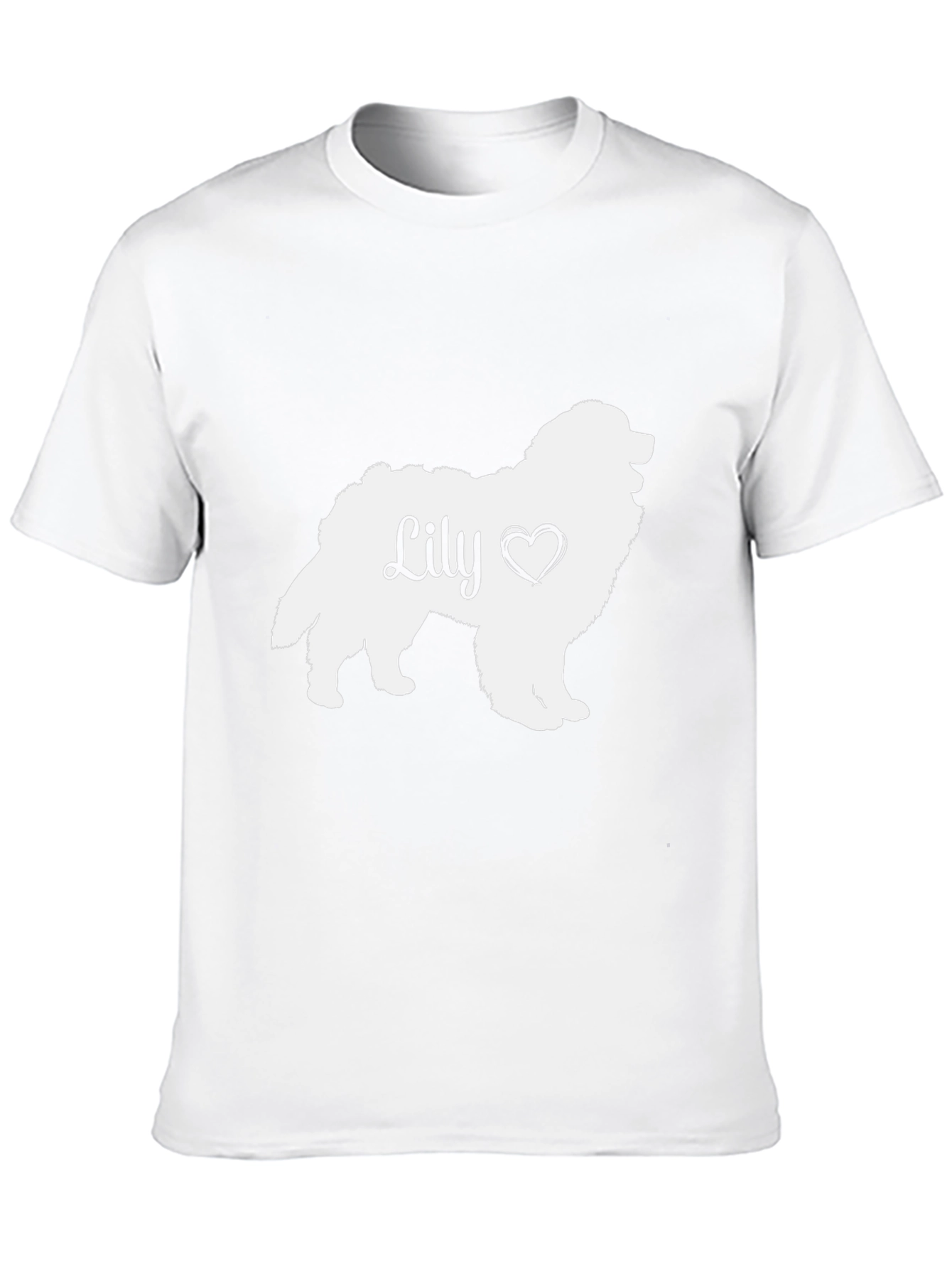 Lily Dog Silhouette T-Shirt - Pet Lover Tee