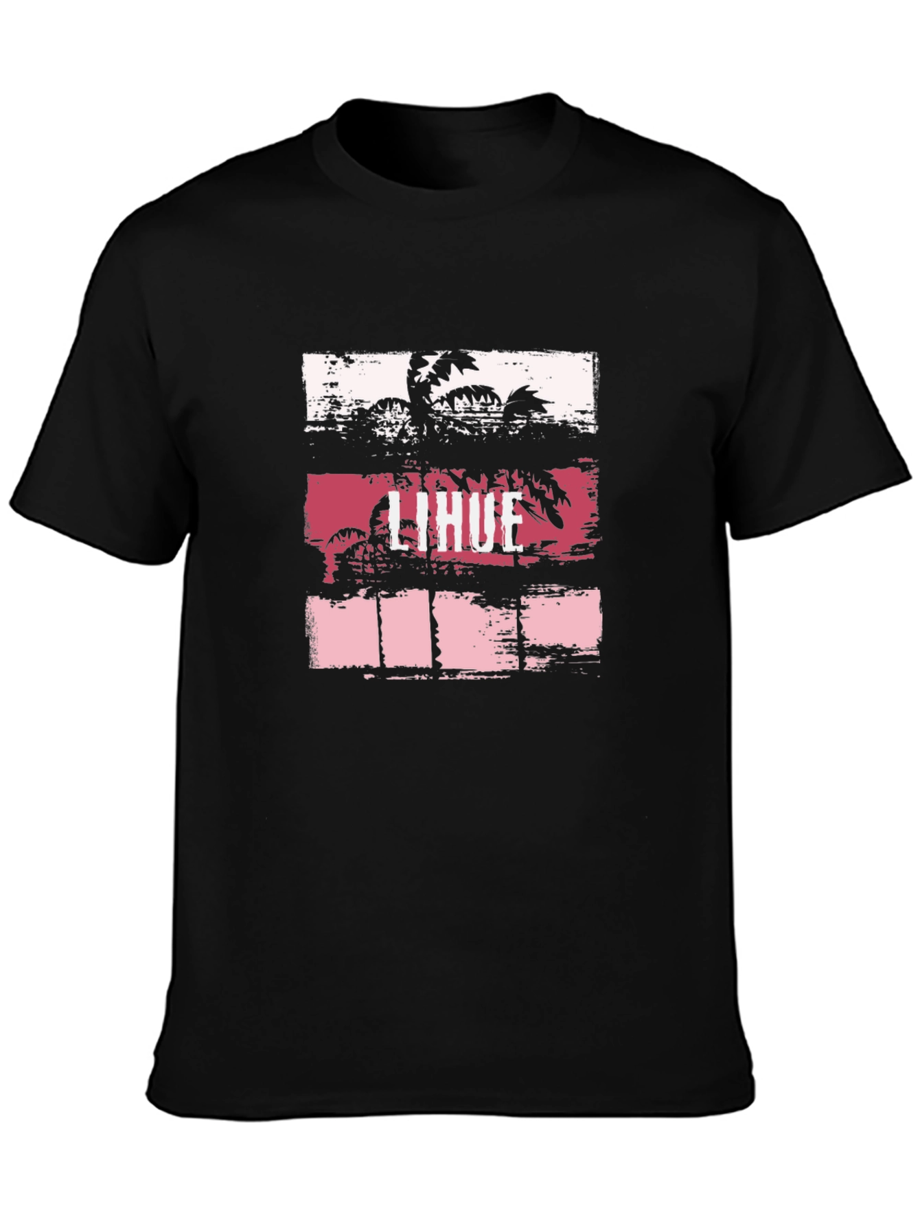 Lihue Palm Graphic Black T-Shirt