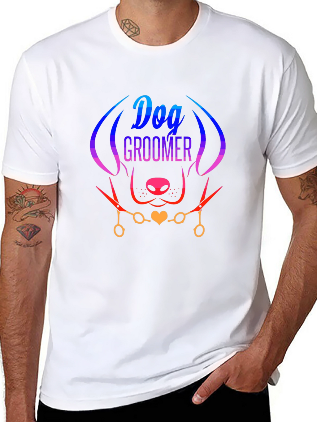 Dog Groomer T-Shirt - Stylish Pet Lover Tee