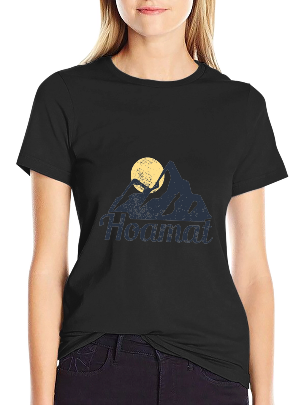 Hoamat Mountain Graphic T-Shirt - Classic Black Tee