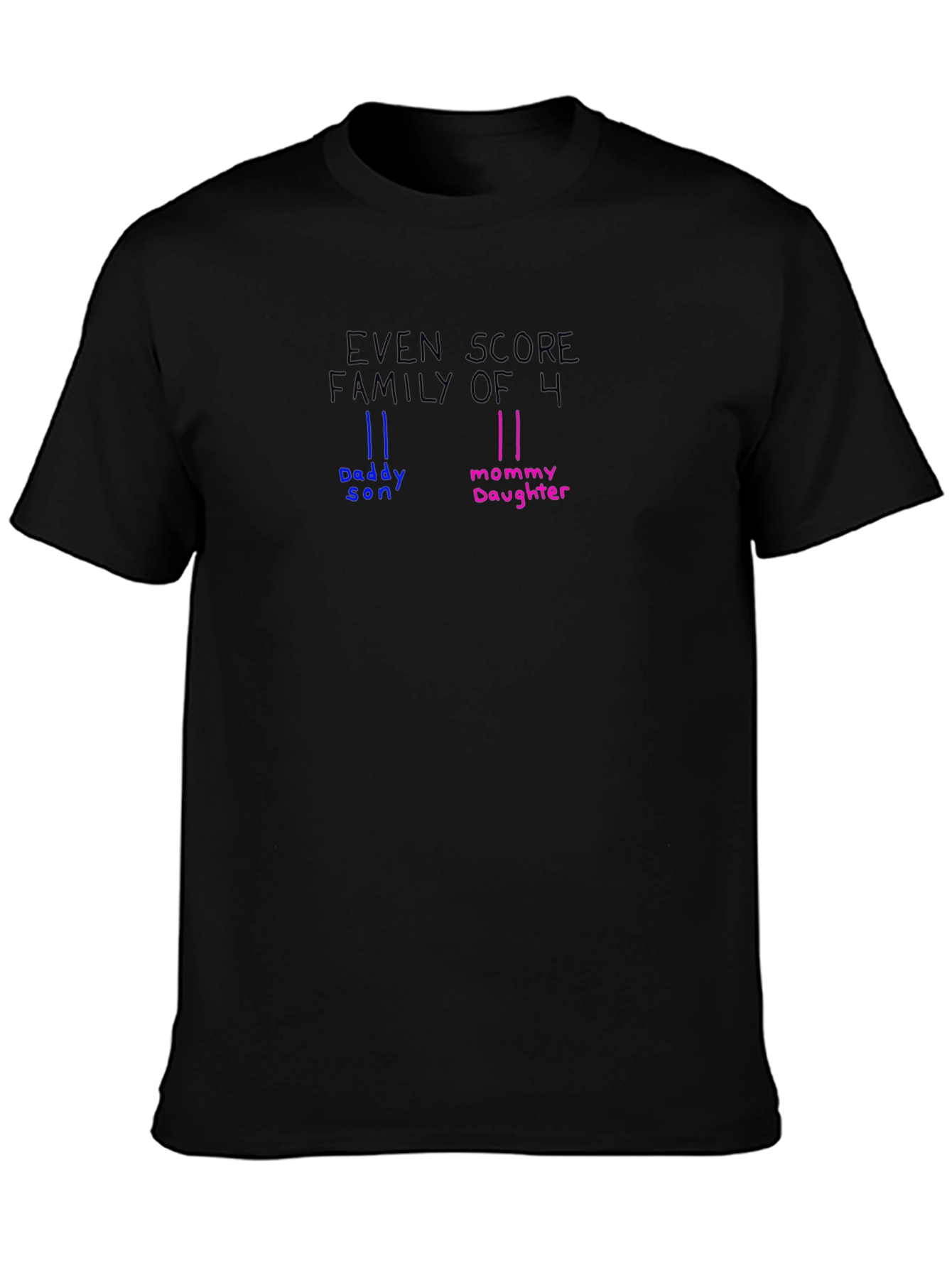 Even Score Family of 4 Crewneck T-Shirt