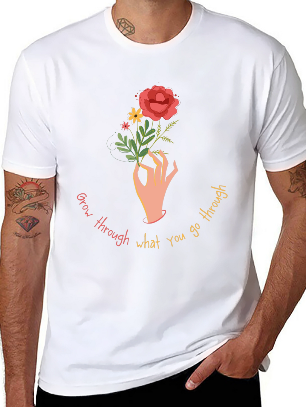 Grow Through What You Go Through Graphic Tee