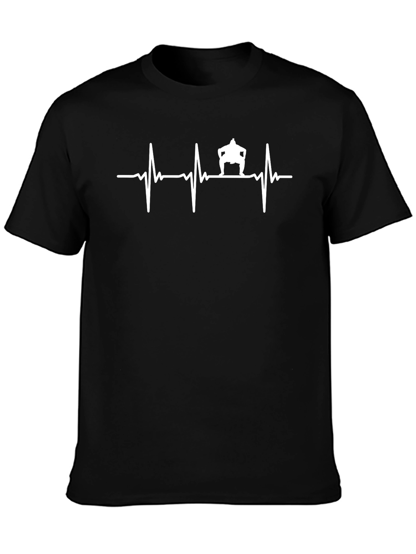 Sumo Heartbeat T-Shirt - Black Cotton Tee