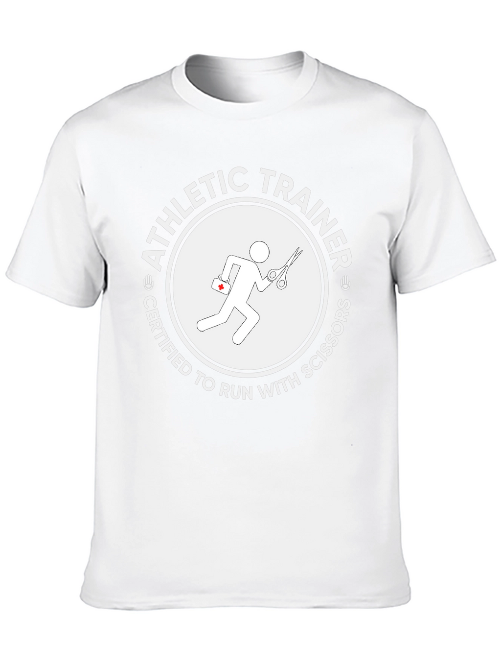 Athletic Trainer Certified to Run with Scissors T-Shirt