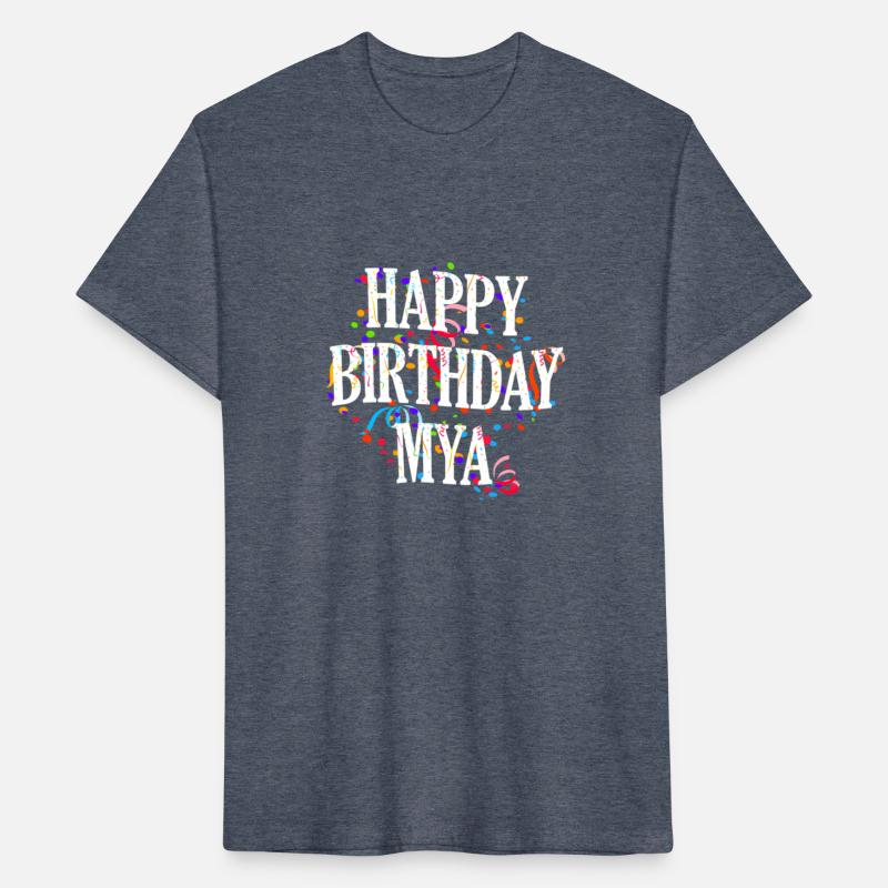 Happy Mya First Name Colorful Bday