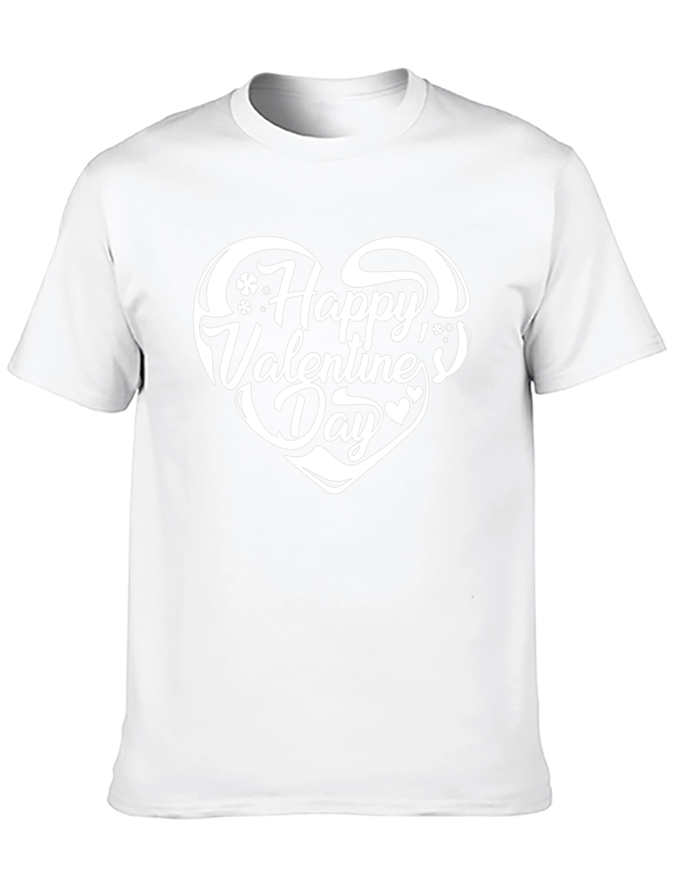 Happy Valentines Day Black T-Shirt