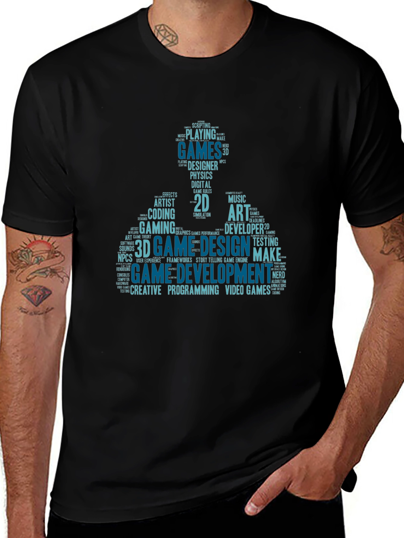Game Development Word Art T-Shirt