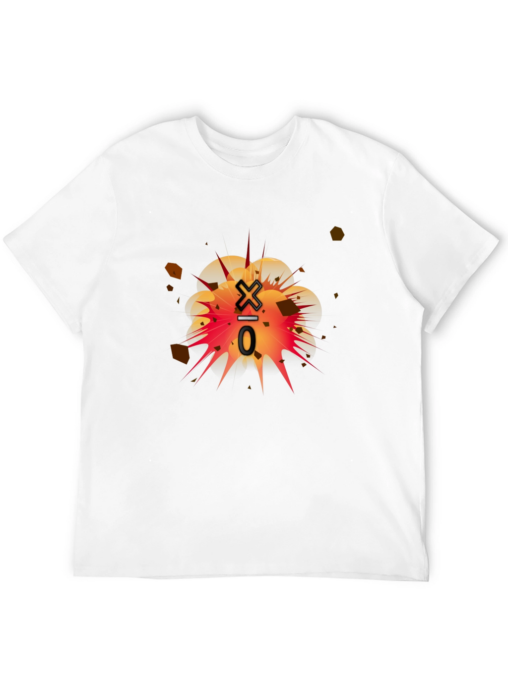 Exploding Division Black Graphic Tee