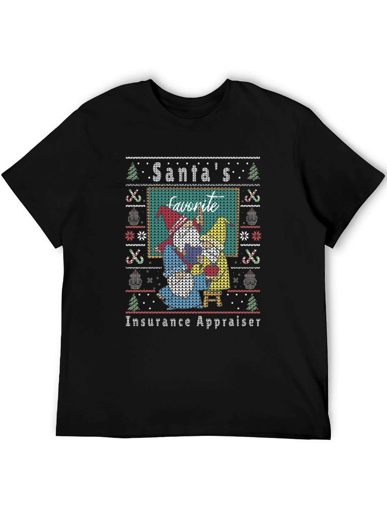 Santas Favorite Insurance Appraiser Ugly Christmas Sweater T-Shirt