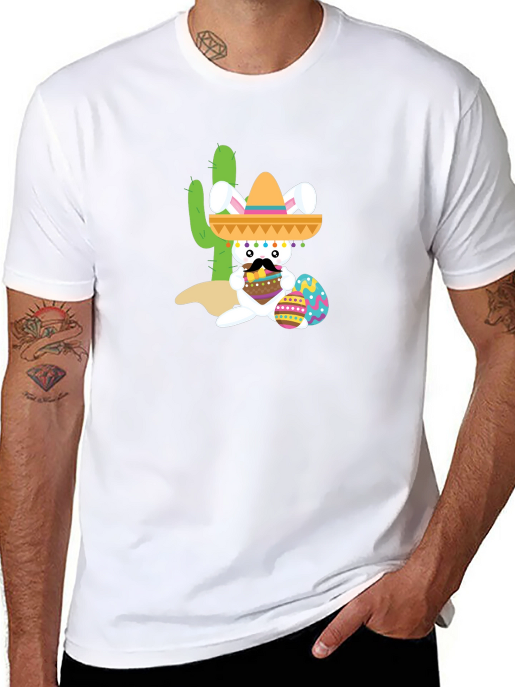 Fiesta Bunny Tee: Mexican Easter Celebration Shirt