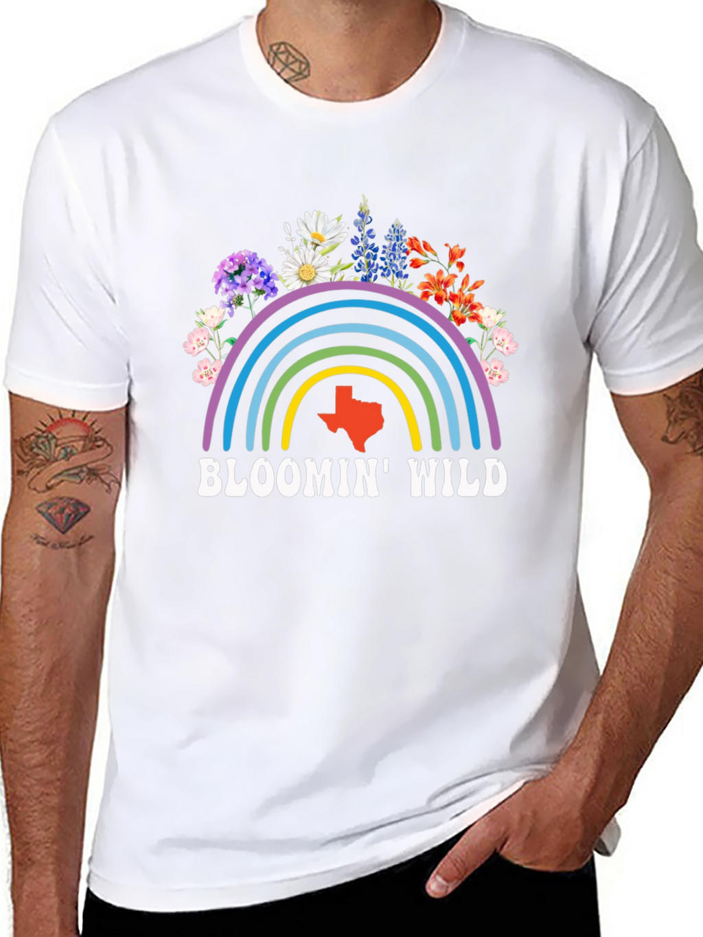 Bloomin Wild Texas Graphic Tee - Black