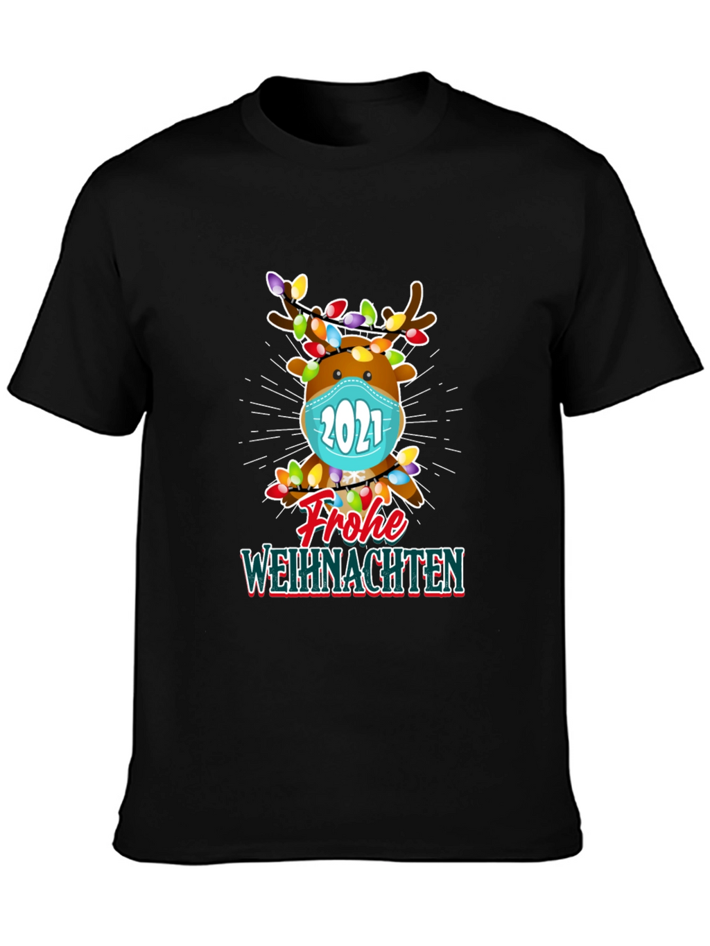 Festive Reindeer 2021 Christmas T-Shirt