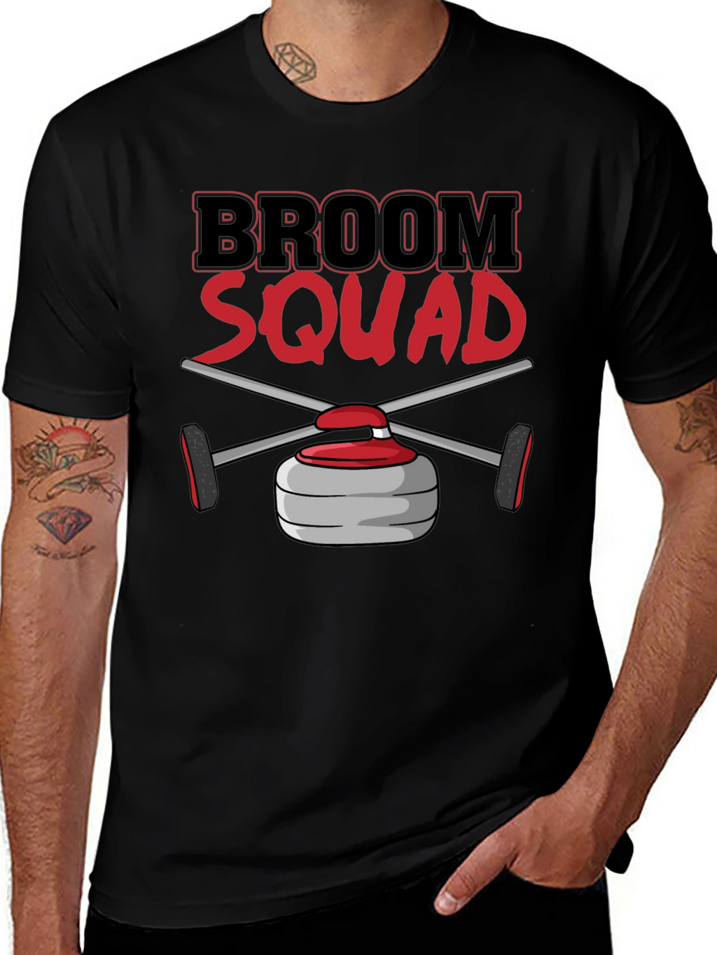 Broom Squad Curling T-Shirt - Novelty Sports Tee