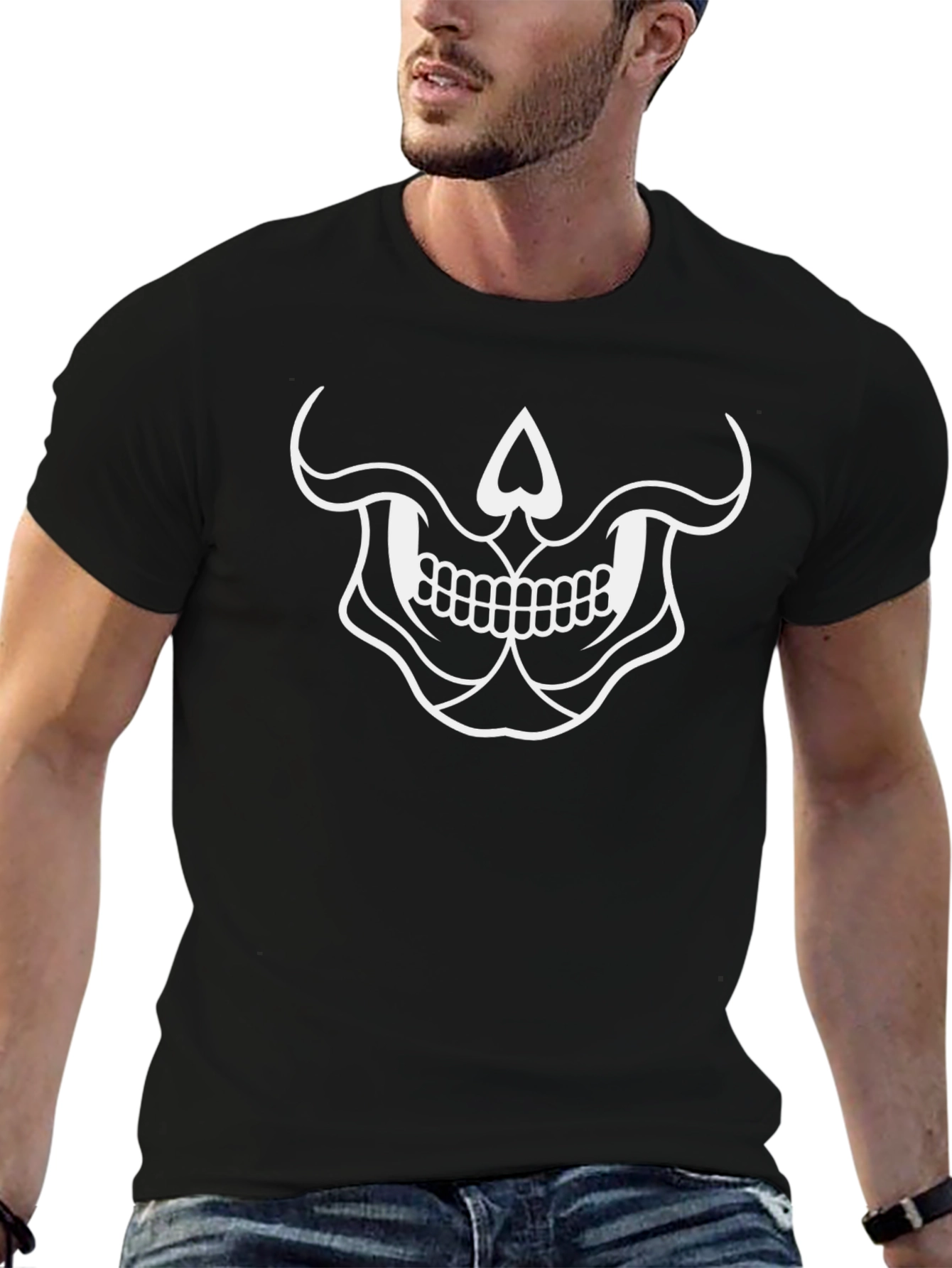 Skull Grin Graphic T-Shirt - Cool & Edgy