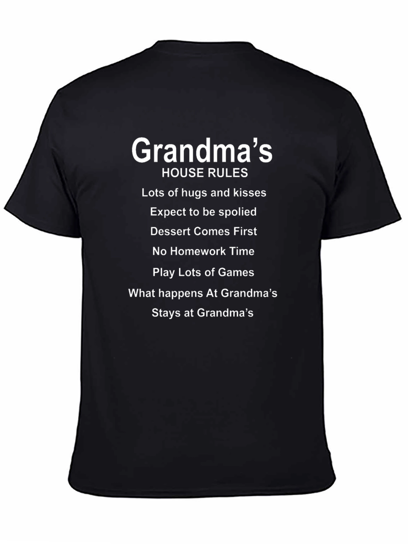 Grandmas House Rules T-Shirt - Fun Family Gift