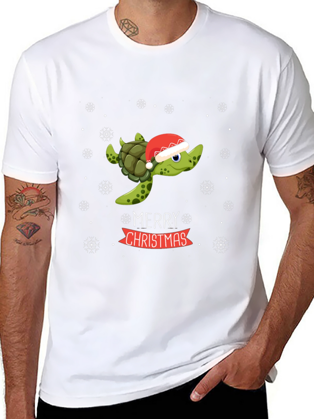 Festive Turtle Christmas T-Shirt