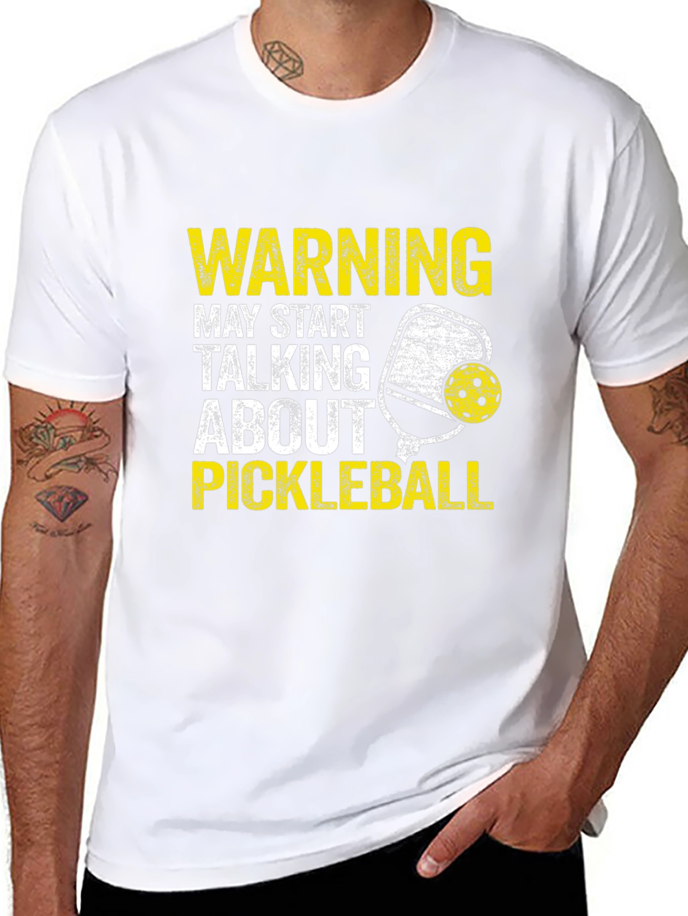 Warning May Talk About Pickleball T-Shirt