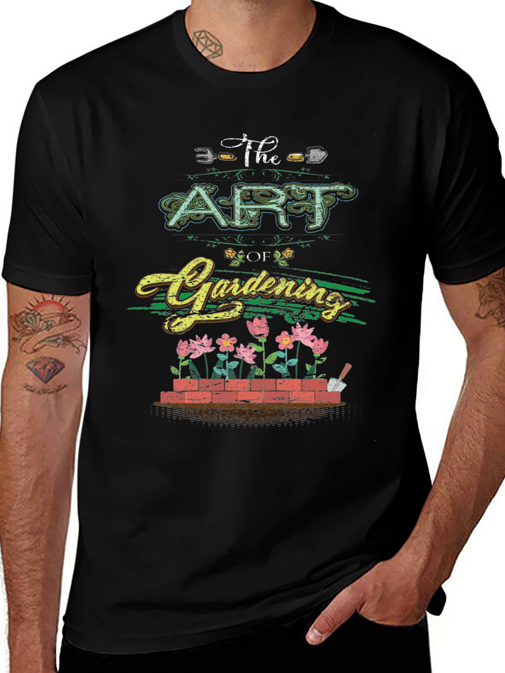 The Art of Gardening Graphic Tee - Black T-Shirt