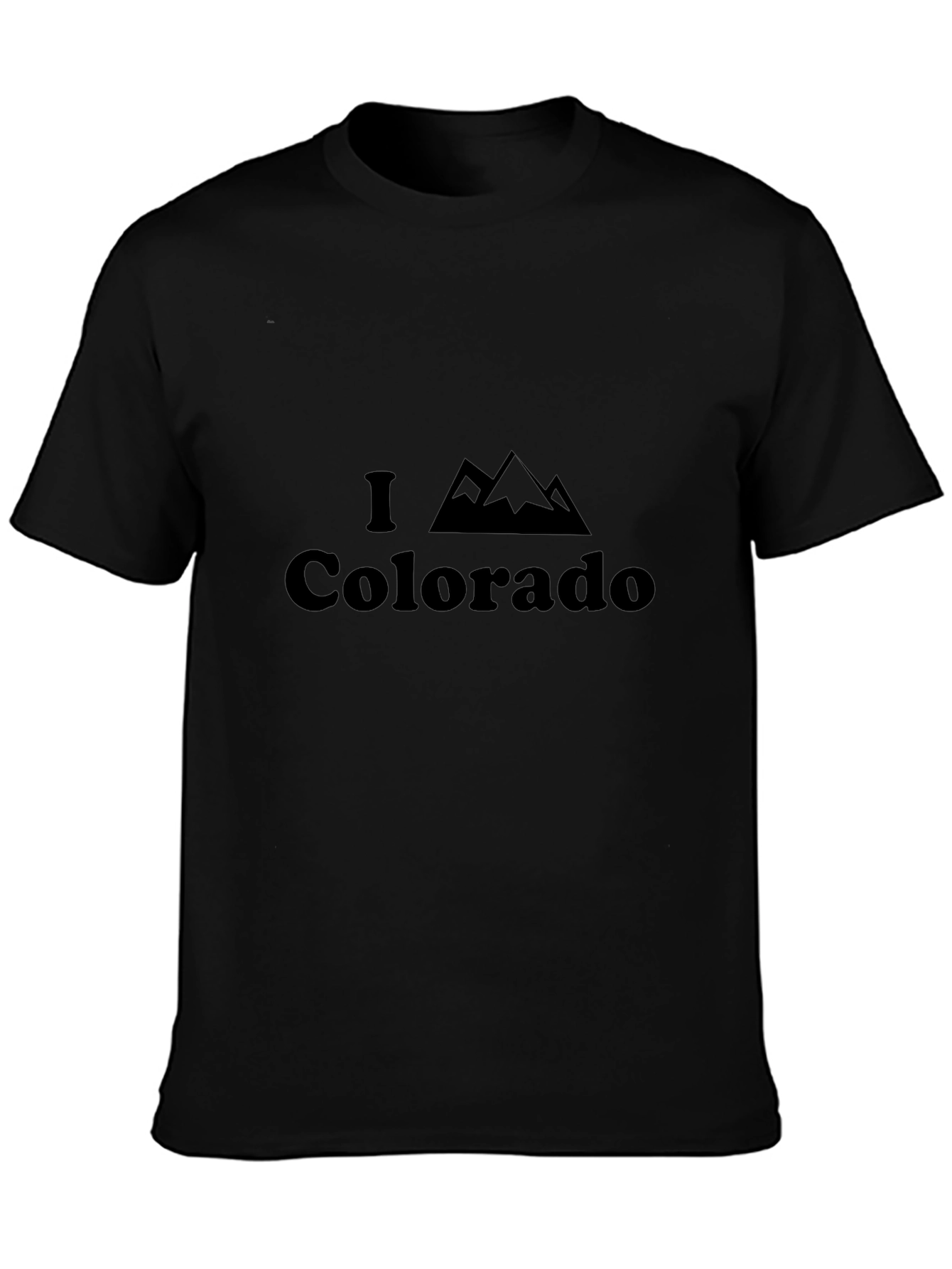 I Heart Colorado Mountain Black T-Shirt