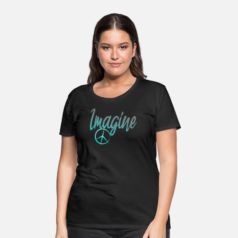 Imagine Peace Sign Hippie World Peace Dreamer