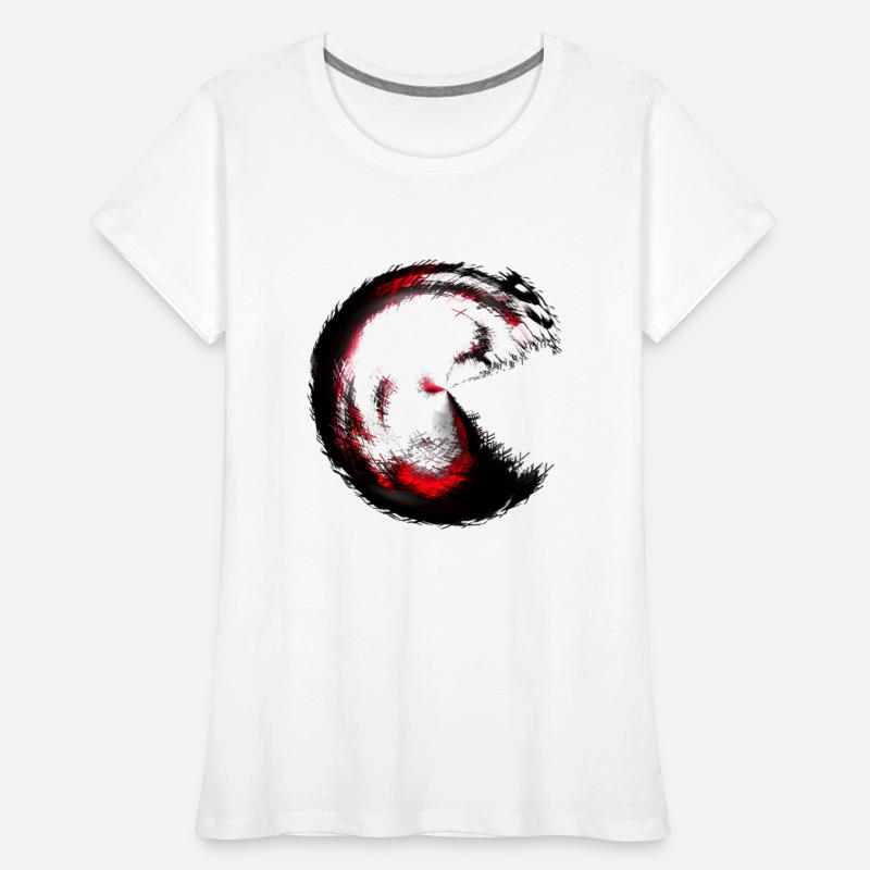Infernal spiral Pacman-style monster