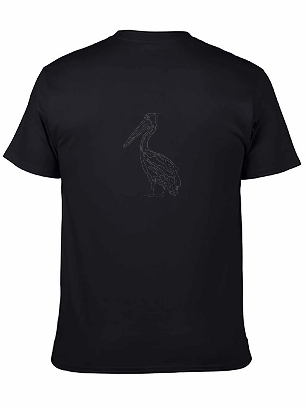Pelican Sketch Black T-Shirt