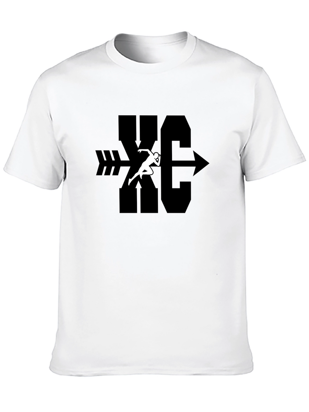 XC Cross Country Runner Arrow Graphic T-Shirt