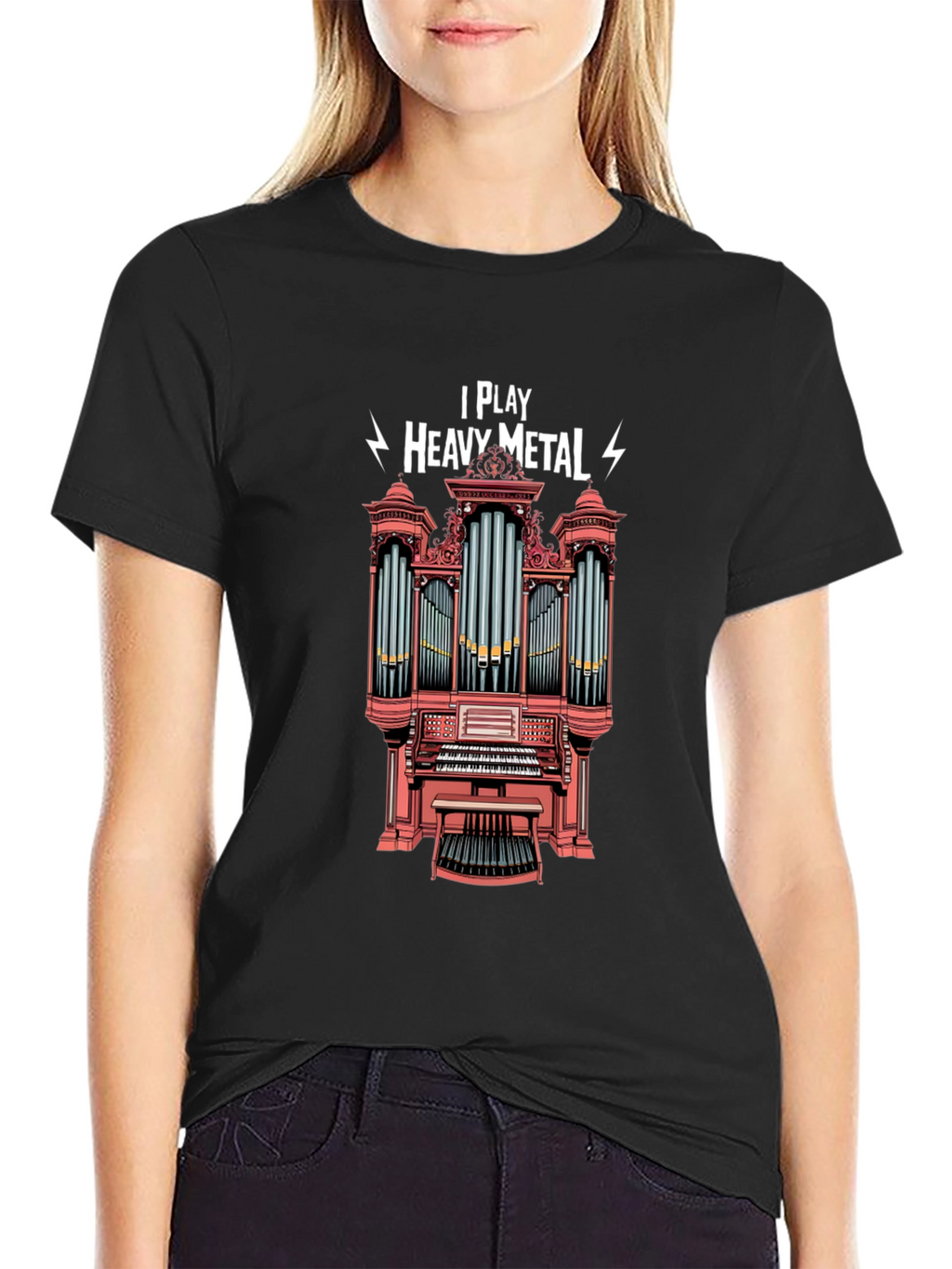 I Play Heavy Metal Organ T-Shirt