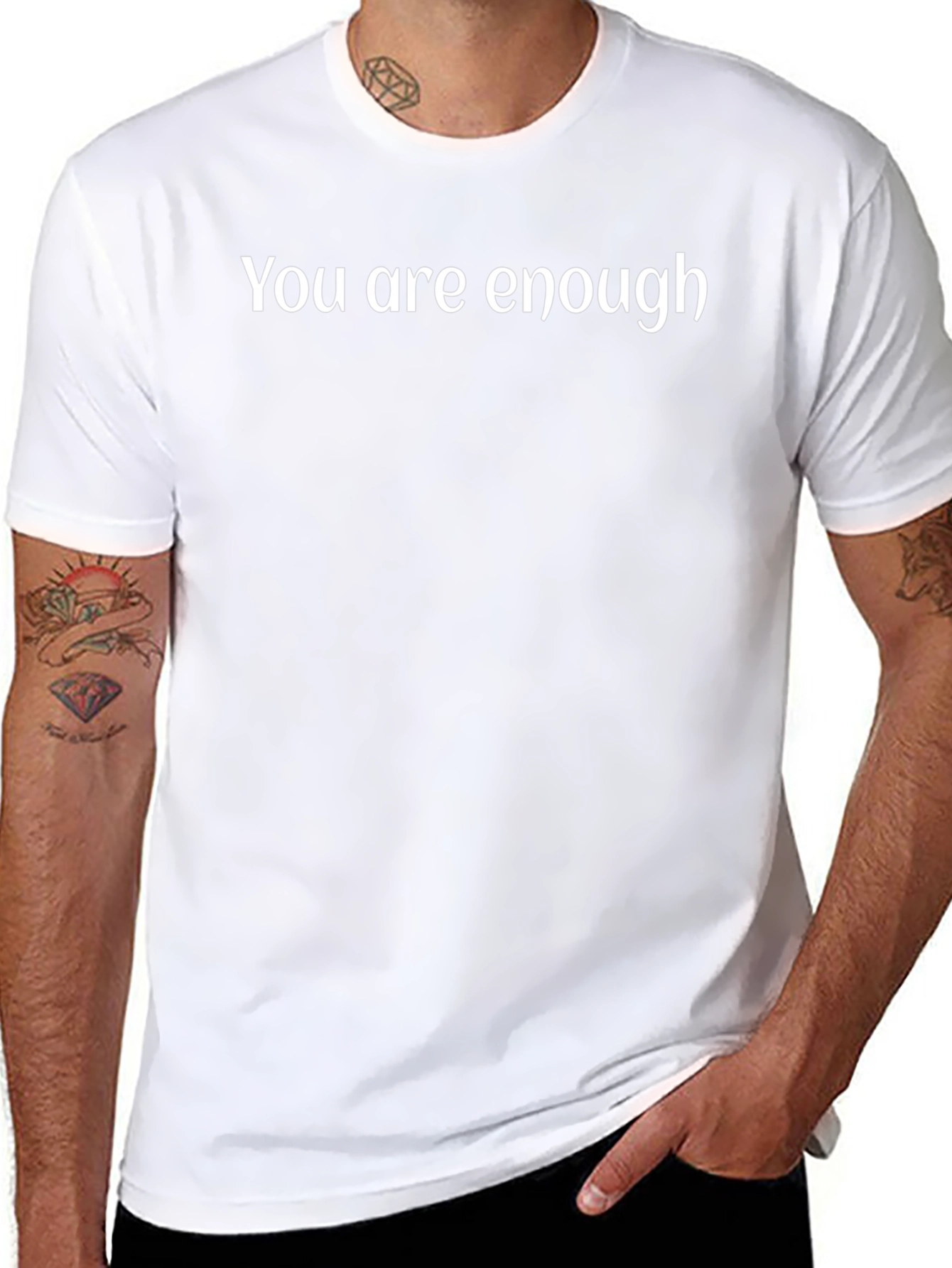 You Are Enough Black T-Shirt
