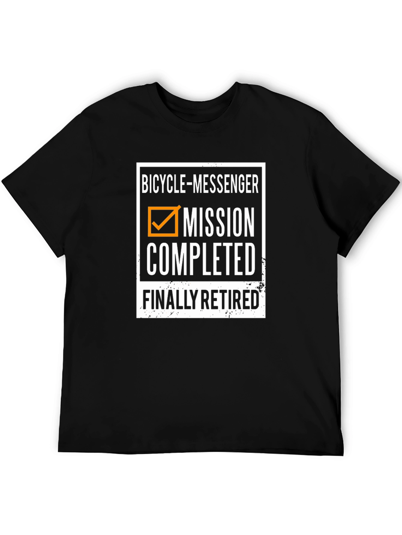 Bicycle Messenger Mission Completed Retired T-Shirt