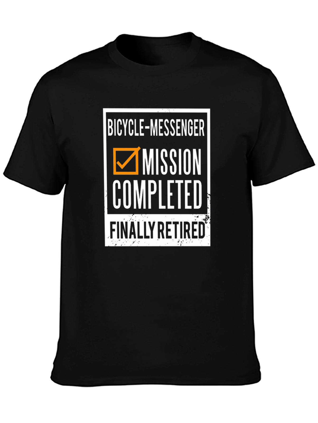 Bicycle Messenger Mission Completed Retired T-Shirt