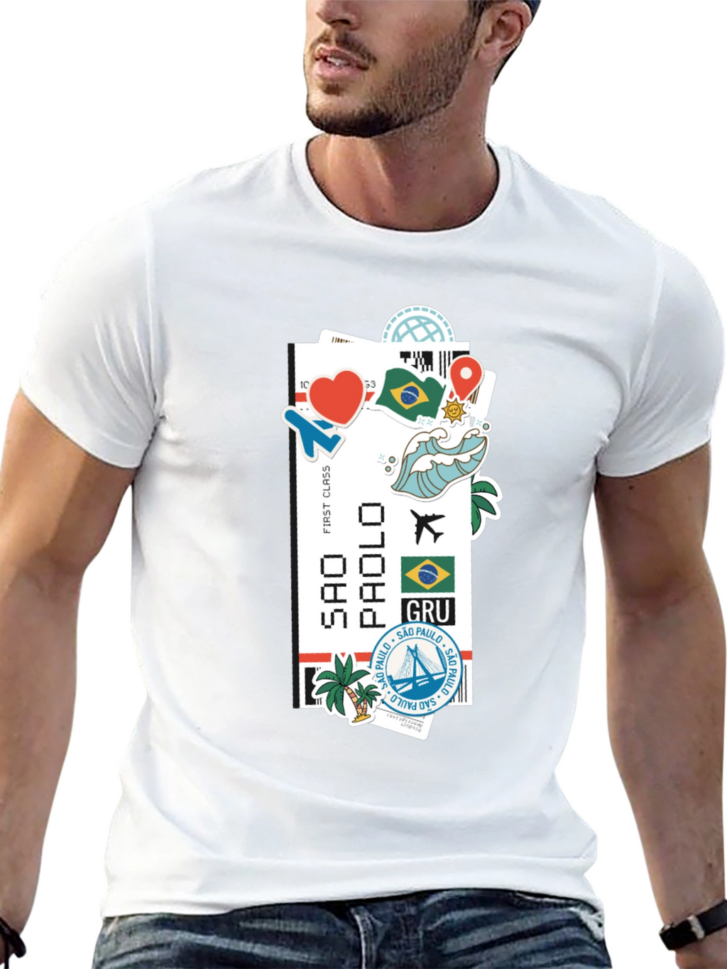 Sao Paulo Ticket Graphic T-Shirt