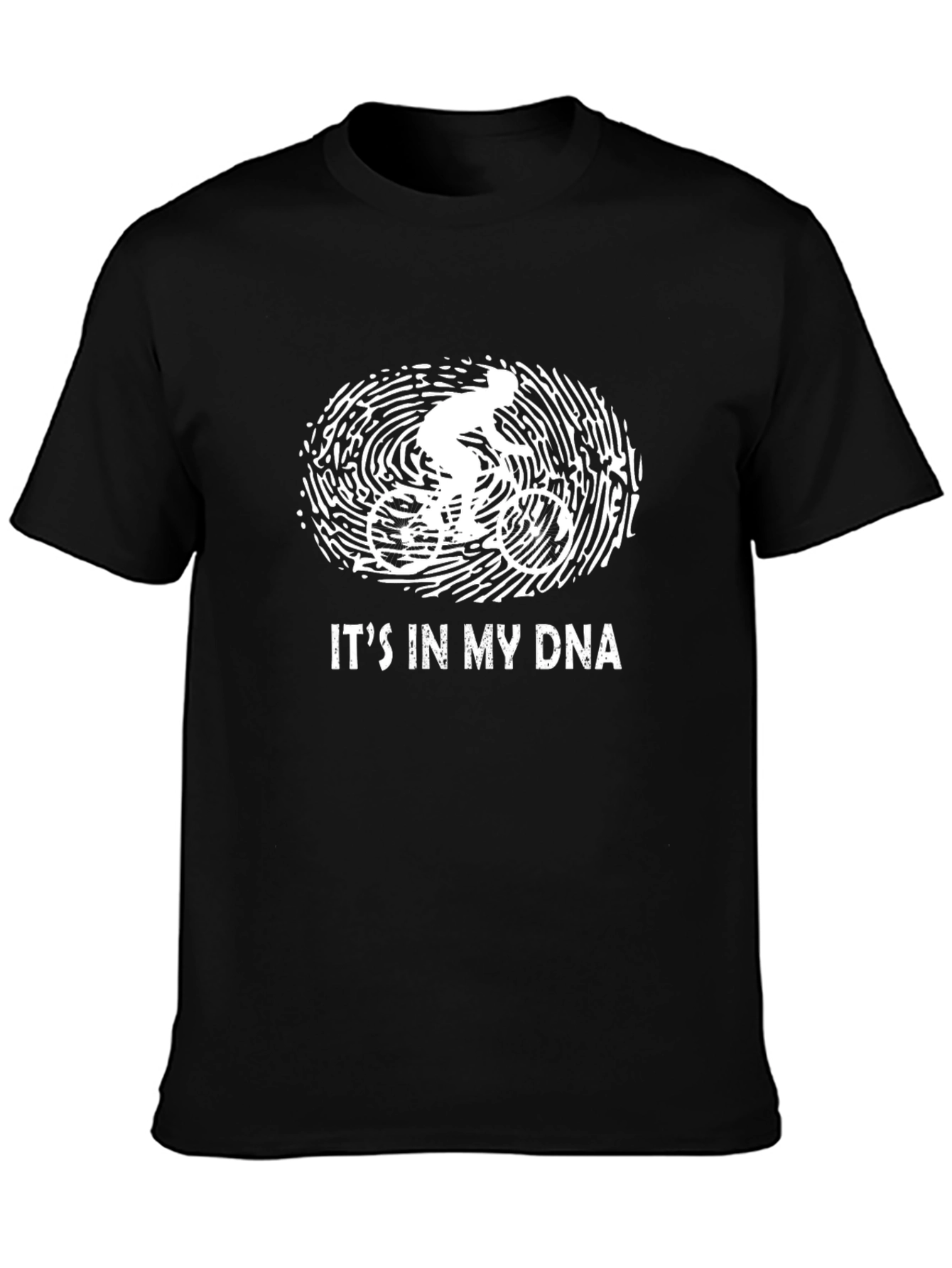 Cyclist DNA Graphic Tee - Black Cotton T-Shirt