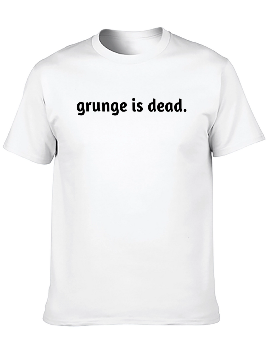 Grunge is Dead Tee - Black Casual T-Shirt