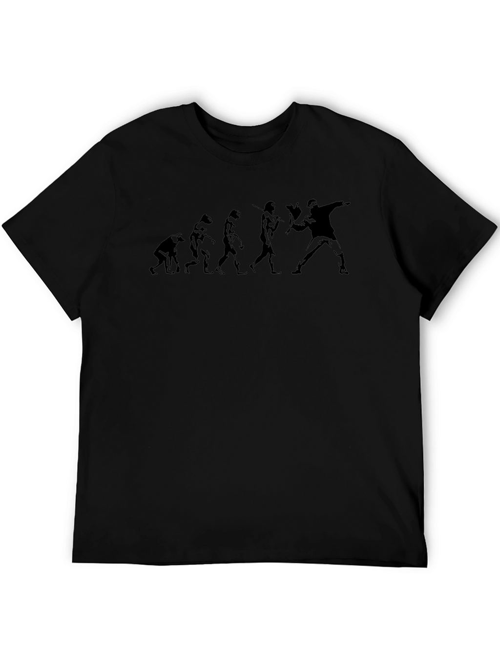 Evolution of Throwing T-Shirt - Black