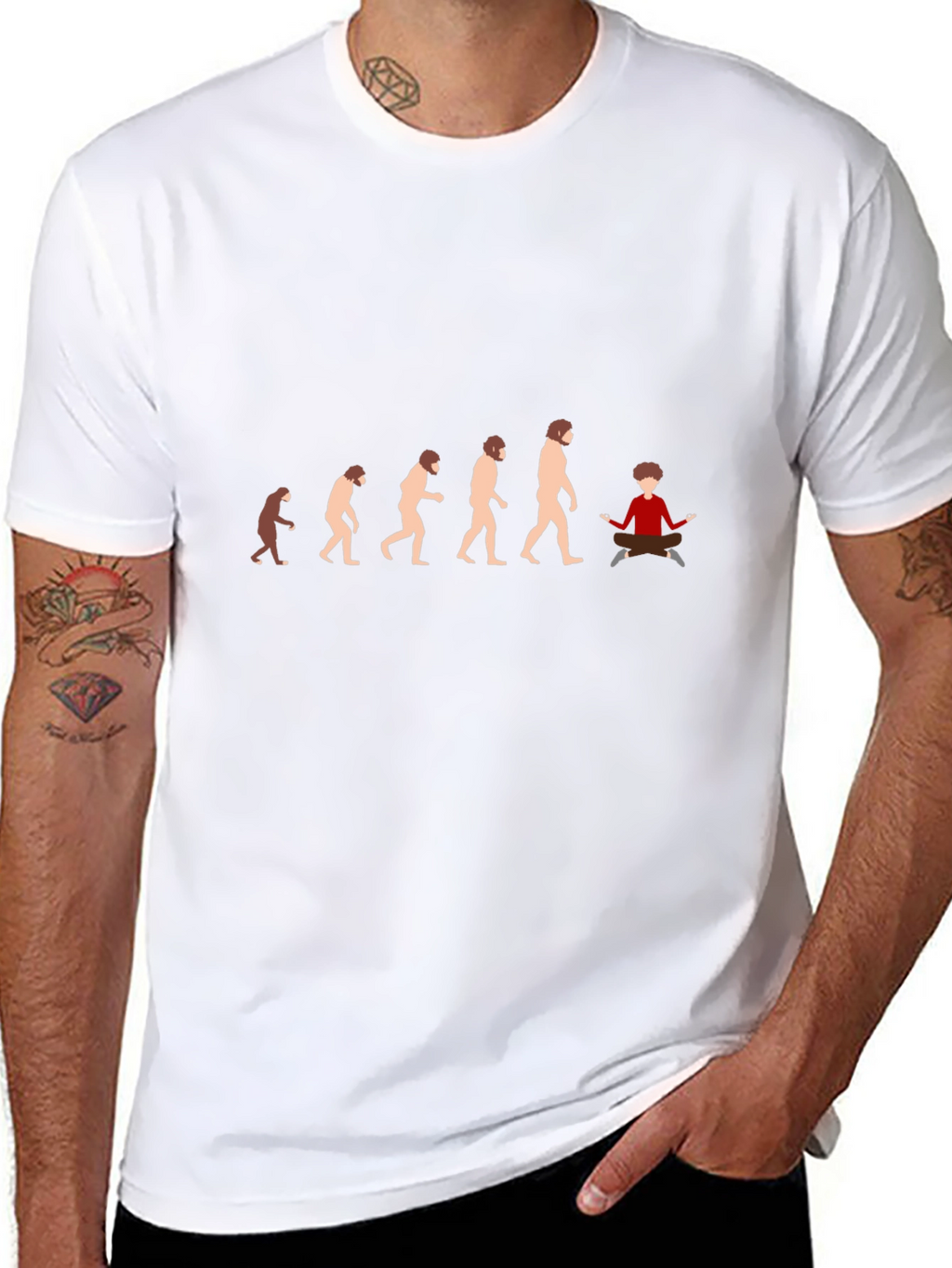 Evolution to Yogi Black T-Shirt