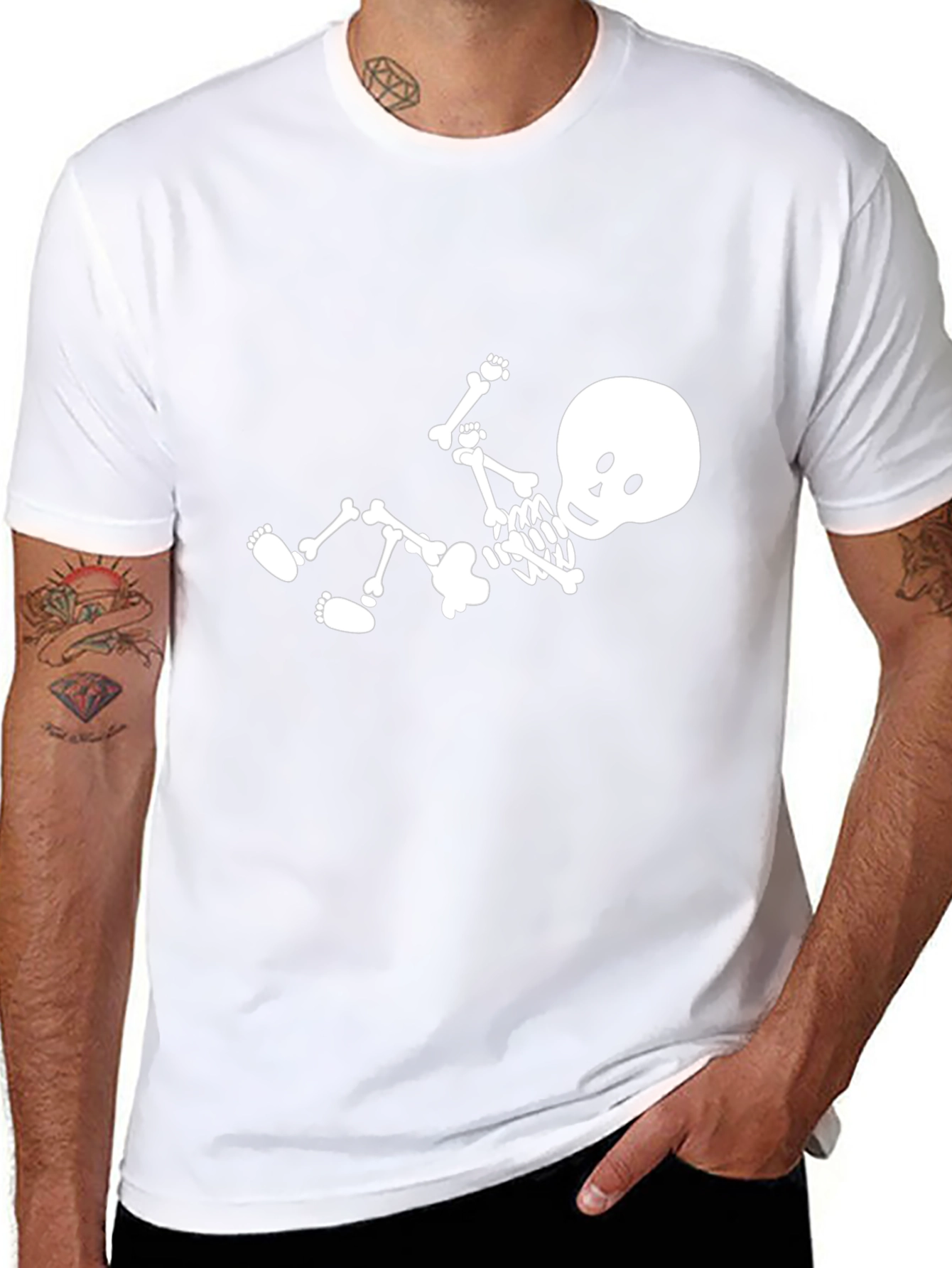 Skeleton Graphic Black T-Shirt - Cool & Casual