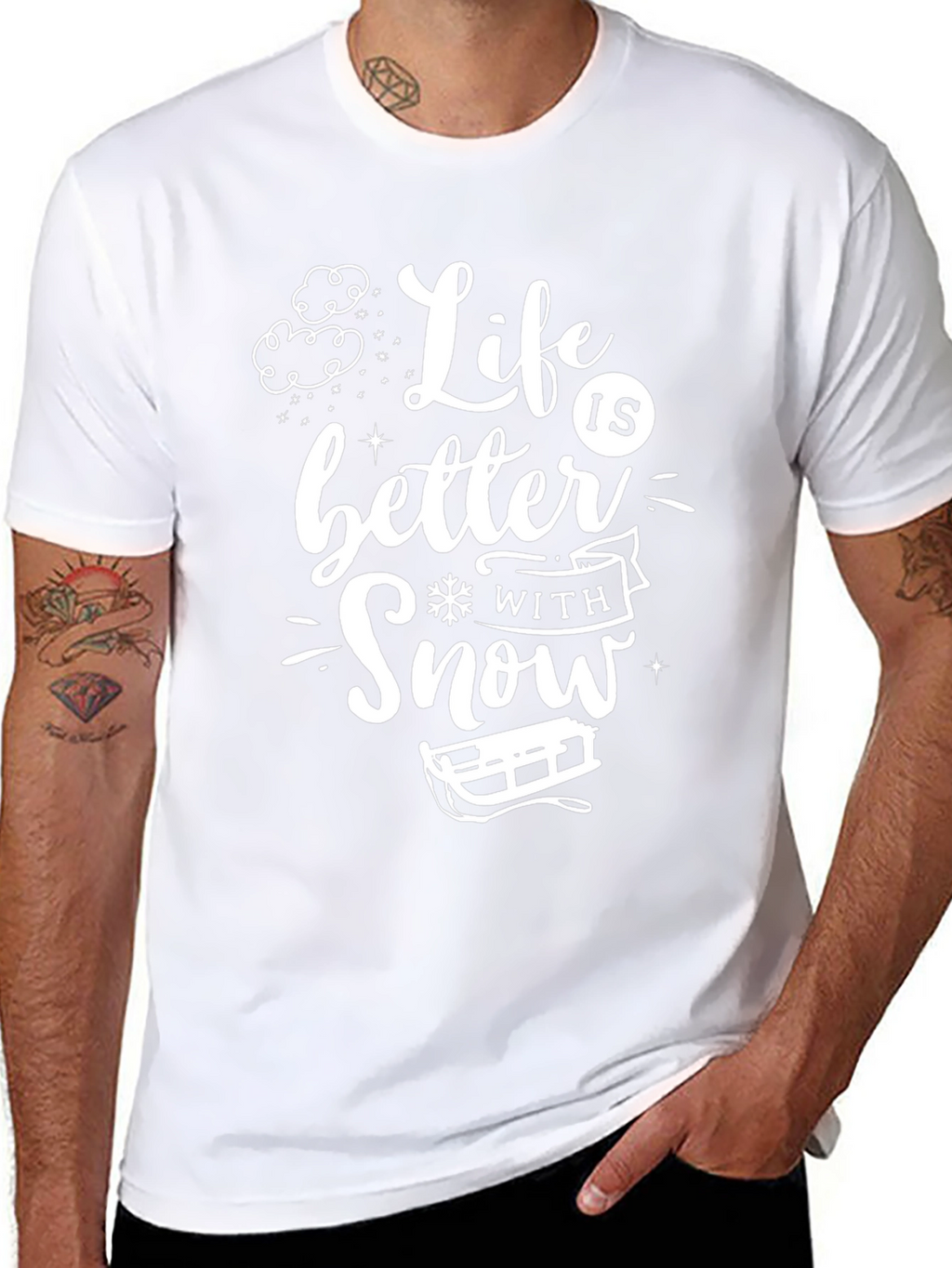 Life is Better With Snow T-Shirt