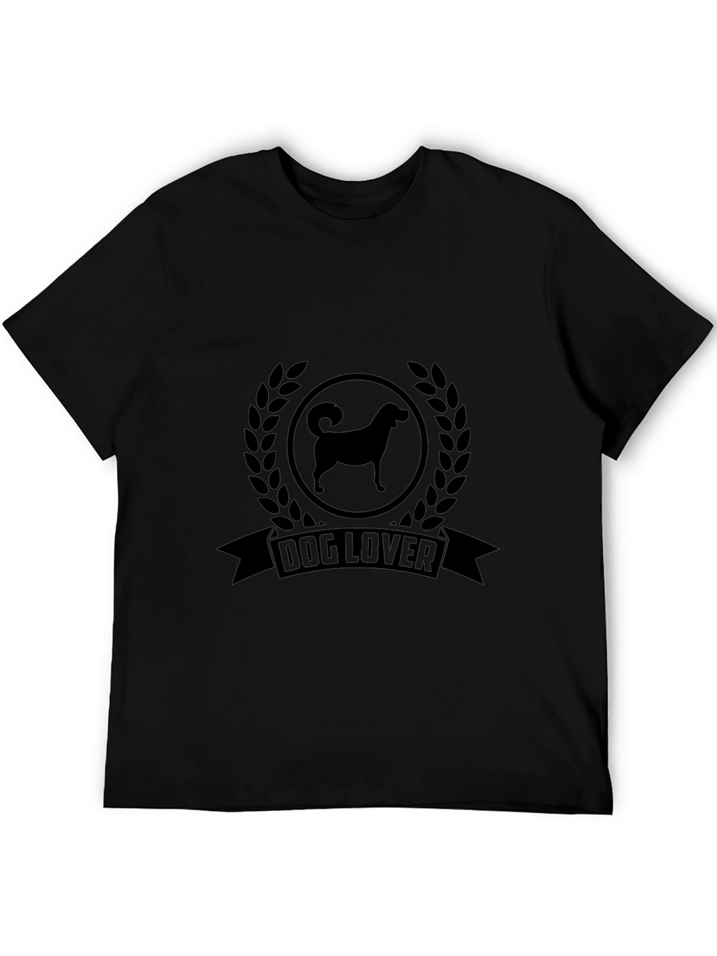 Dog Lover Graphic Tee - Black