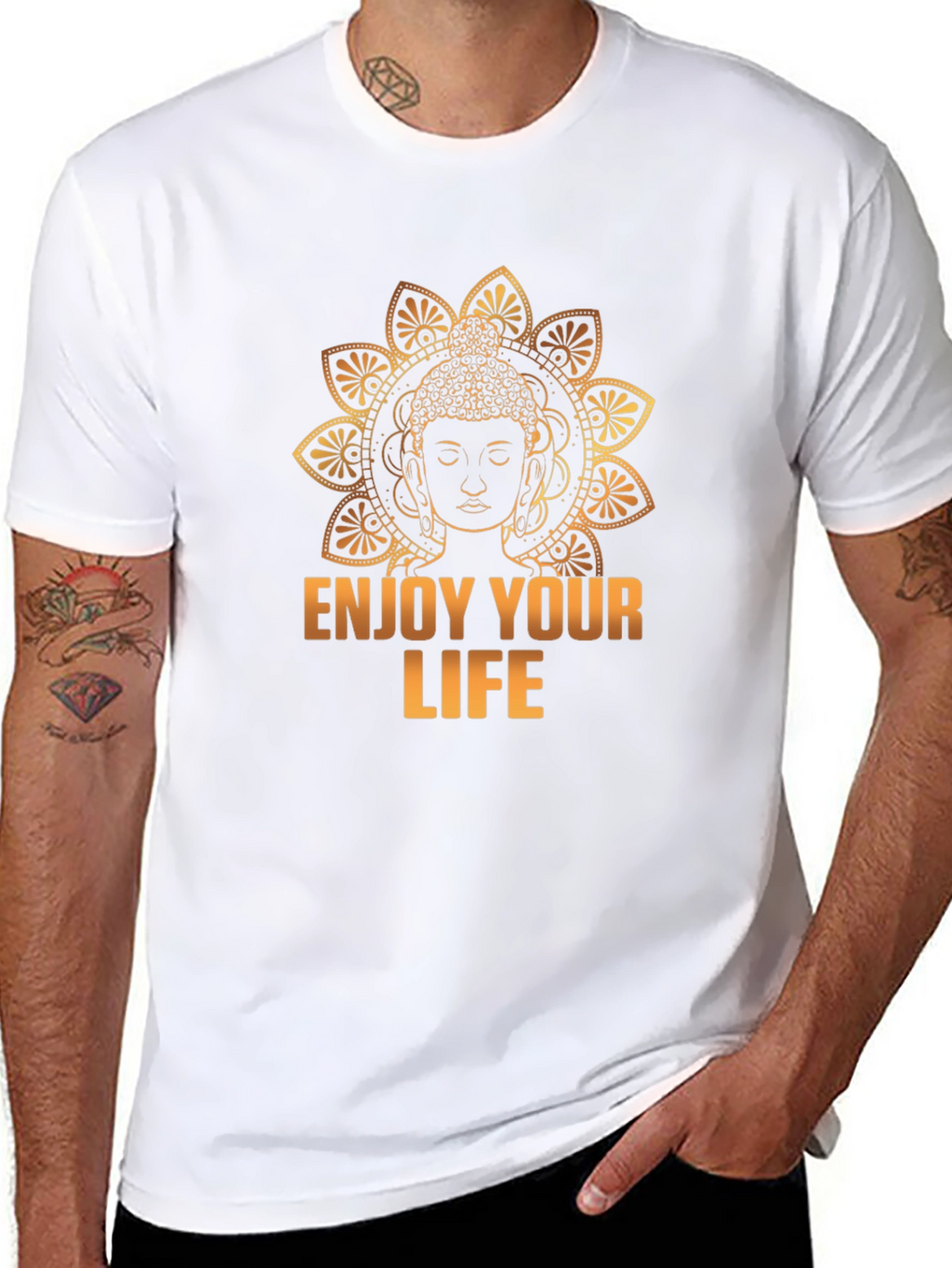 Buddha Enjoy Your Life Graphic T-Shirt