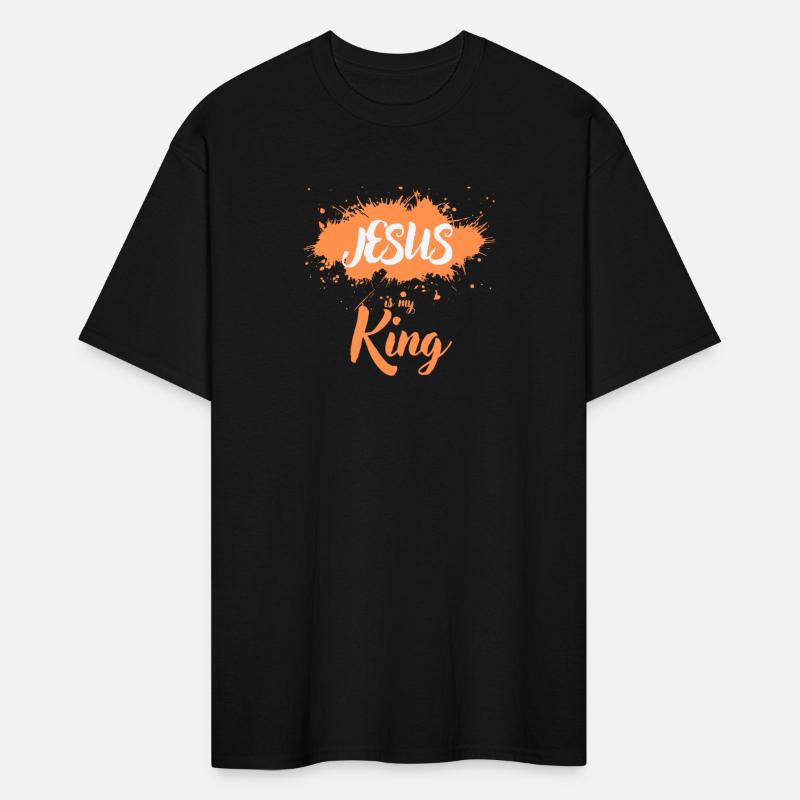JESUS is my King orange light