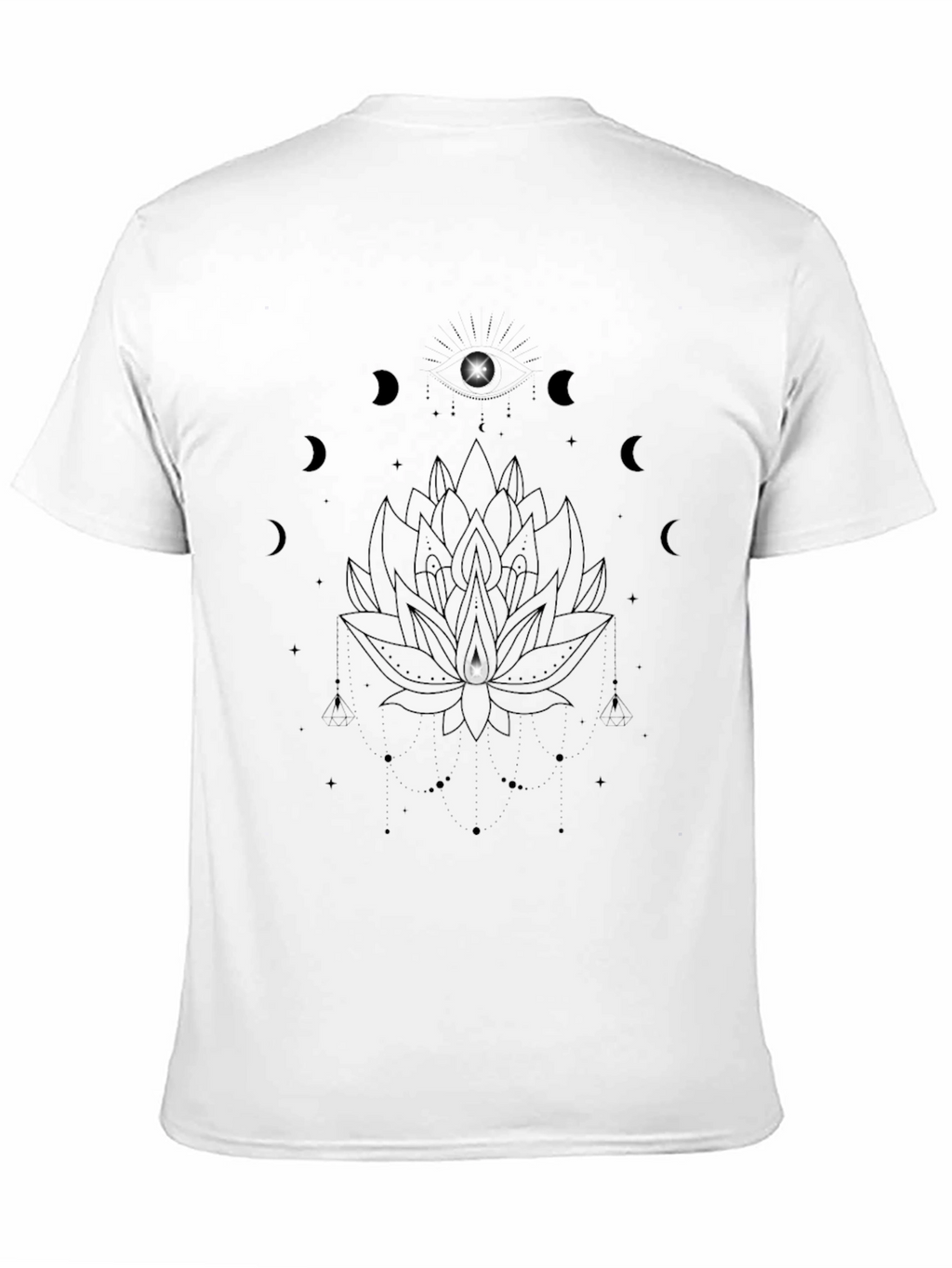 Mystic Lotus Black T-Shirt