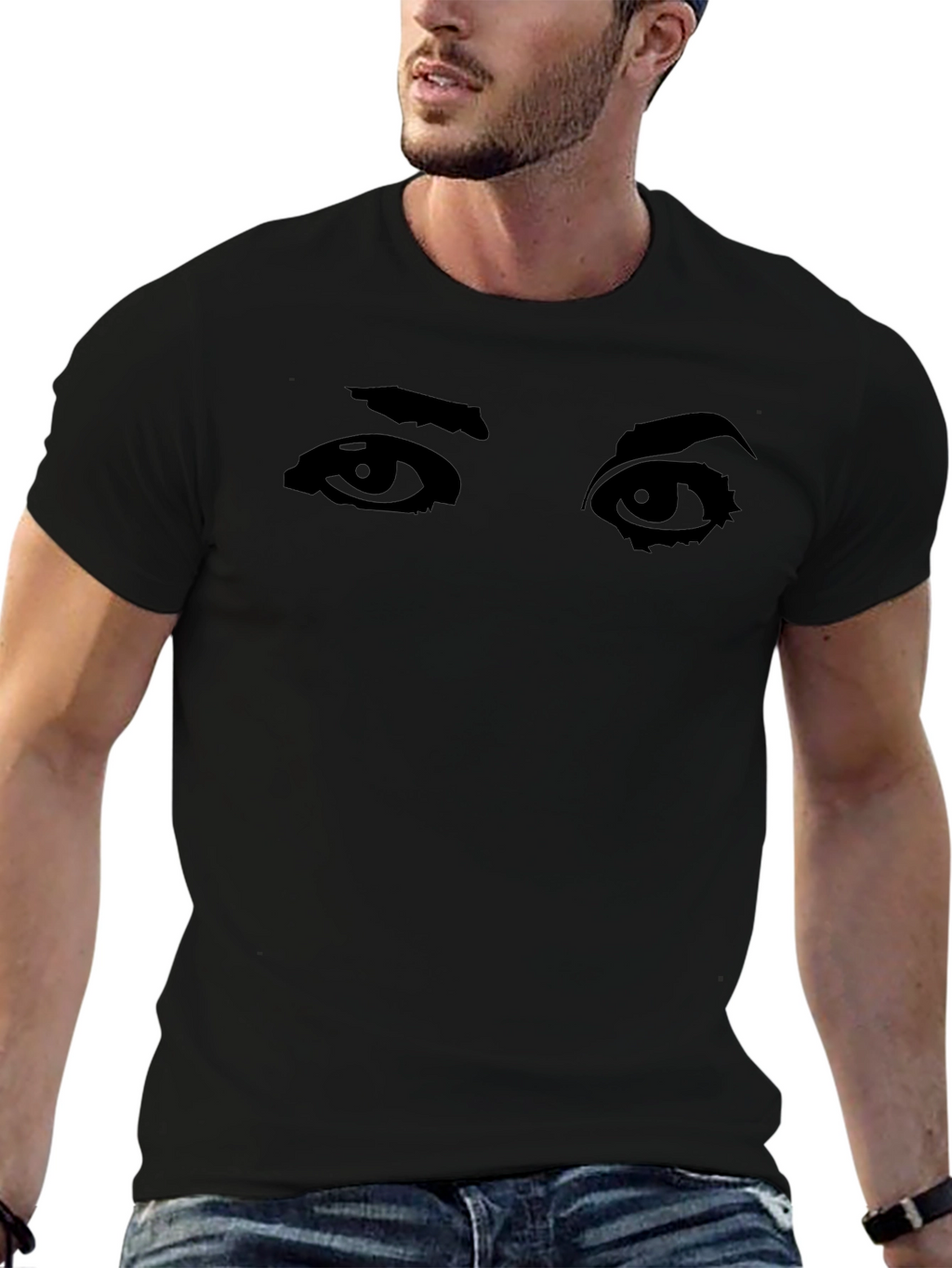 Eye Graphic Black T-Shirt